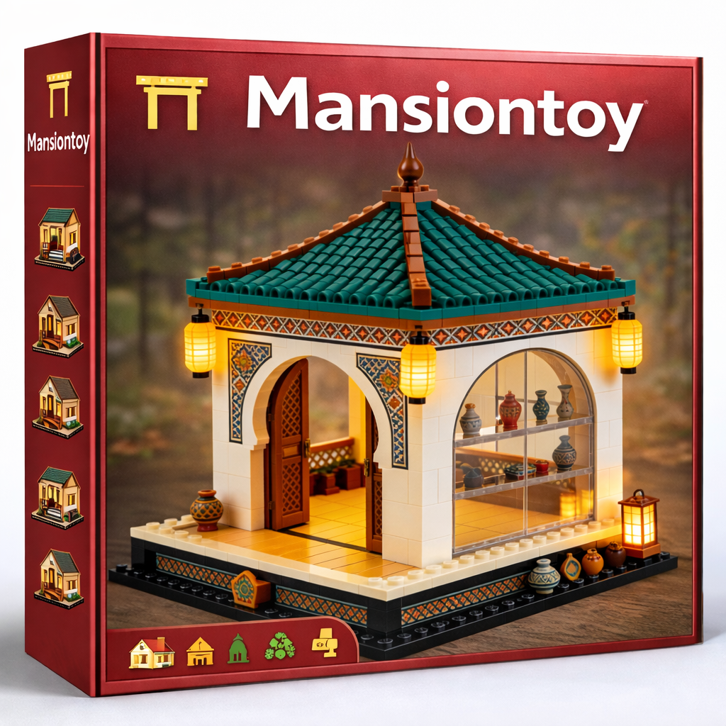 Golden Lantern Pavilion Building Set